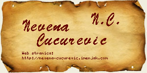 Nevena Cucurević vizit kartica
